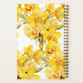 Aangepast kookboek Yellow Orchids Recepten Notitie Notitieboek (Achterkant)