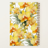 Aangepast kookboek Yellow Orchids Recepten Notitie Notitieboek (Achterkant)