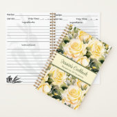 Aangepast kookboek Yellow Roses Recepten Notitiebo Notitieboek (Binnen)