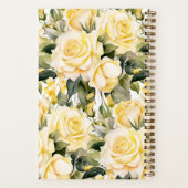Aangepast kookboek Yellow Roses Recepten Notitiebo Notitieboek (Achterkant)