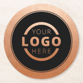 Aangepast koper voor speciale acties voor bedrijve ronde kartonnen onderzetter (Voorkant)