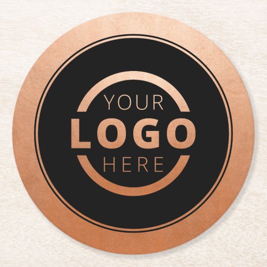 Aangepast koper voor speciale acties voor bedrijve ronde kartonnen onderzetter (Voorkant)