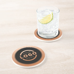 Aangepast koper voor speciale acties voor bedrijve zandsteen onderzetter