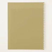 Aangepast koppel foto chic elegant goud modern planner (Achterkant)