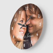 Aangepast koppel foto Vastgestelde datum Grote klo Klok (Hoek)