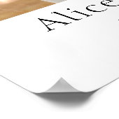 Aangepast koppel fotocadeau poster (Hoek)