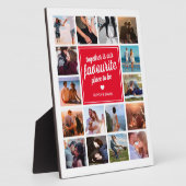 Aangepast koppelcadeau | Fotocollage Fotoplaat (Zijkant)