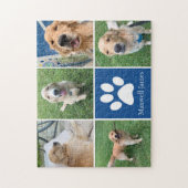 Aangepast koppelingspet voor foto's van Dog Afdruk Legpuzzel (Verticaal)