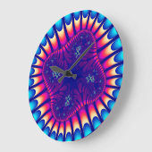 Aangepast koraal Zee ventiel Grote wandklok (Hoek)