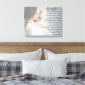 Aangepast kort gedicht en horizontale foto overbru canvas afdruk (Insitu (Slaapkamer))