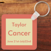 Aangepast kreukbord voor kankersterren sleutelhanger (Achterkant)