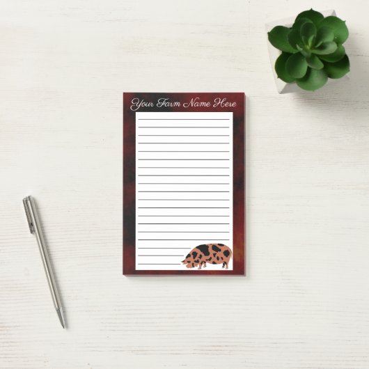 Aangepast KuneKune Pig Post-it® Notes (Kantoor)
