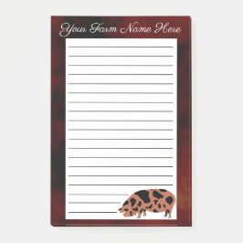 Aangepast KuneKune Pig Post-it® Notes