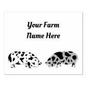 Aangepast KuneKune Pig Rubberstempel (Afrduk)