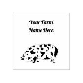 Aangepast KuneKune Pig Rubberstempel (Afrduk)