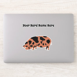 Aangepast KuneKune Pig Sticker