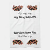 Aangepast KuneKune Pig Theedoek (Verticaal)