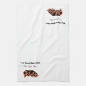 Aangepast KuneKune Pig Theedoek (Verticaal)