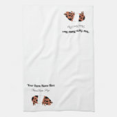 Aangepast KuneKune Pig Theedoek (Verticaal)