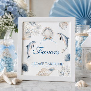 Aangepast kust baby shower jongen favorieten bord poster
