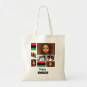 Aangepast Kwanzaa 8 Foto Collage Tote Bag (Voorkant)