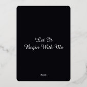 Aangepast laat er vrede zijn op aarde Wereldvrede Folie Feestdagenkaart (Achterkant)