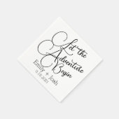 Aangepast Laat het avontuur beginnen persoonlijk s Servet (Hoek)