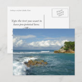Aangepast Labadee Seascape Briefkaart (Voorkant / Achterkant)