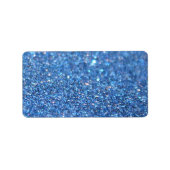 Aangepast label - Blue Glit Fab (Voorkant)