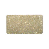 Aangepast label - Gold Glit Fab (Voorkant)