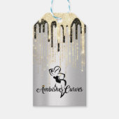 Aangepast Label kringloopprijs Gold Silver Log Cadeaulabel (Voorkant)