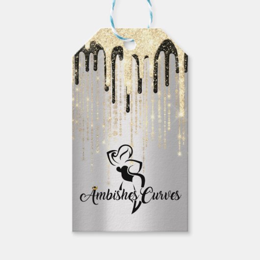 Aangepast Label kringloopprijs Gold Silver Log Cadeaulabel (Voorkant)