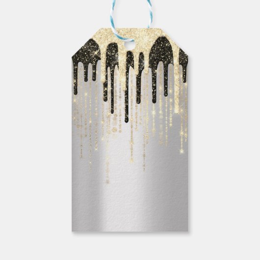 Aangepast Label kringloopprijs Gold Silver Log Cadeaulabel (Achterkant)