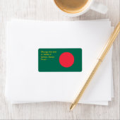 Aangepast label met vlag van Bangladesh (Insitu)