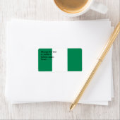 Aangepast label met vlag van Nigeria (Insitu)