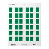 Aangepast label met vlag van Nigeria (Full Sheet)