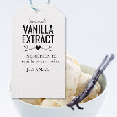 aangepast label op homemade vanilla extract van br cadeaulabel