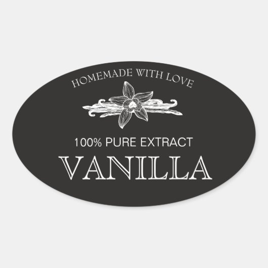 Aangepast label vanille-extract VE005_04sqcu (Voorkant)