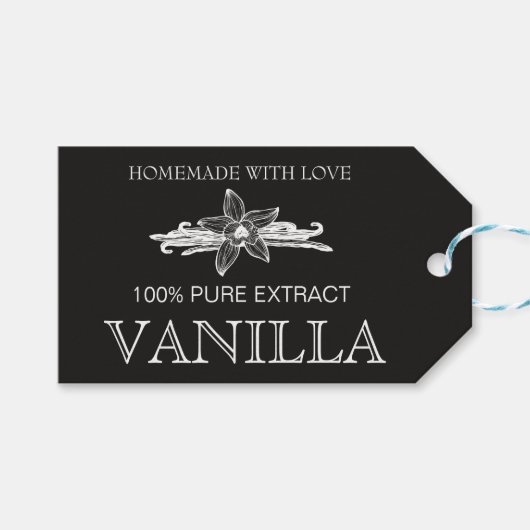 Aangepast label vanille-extract VE005_04sqcu Cadeaulabel (Voorkant (Horizontaal))