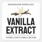 Aangepast label vanille-extract VE101_01sq (Voorkant)