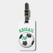 Aangepast Label Voetbal Bagagelabel (Voorkant verticaal)