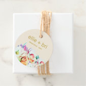 Aangepast Label voor 2-inch ronde Magnolia Floral  (In situ)