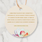 Aangepast Label voor 2-inch ronde Magnolia Floral  (Achterkant)