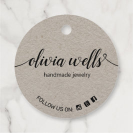 Aangepast Label voor 2-inch rondom sociaal mediaka