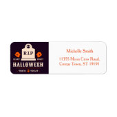 Aangepast label voor aangepaste halloween (Voorkant)