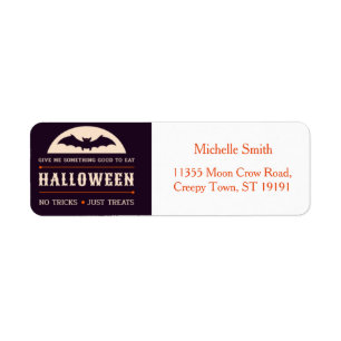 Aangepast label voor aangepaste halloween