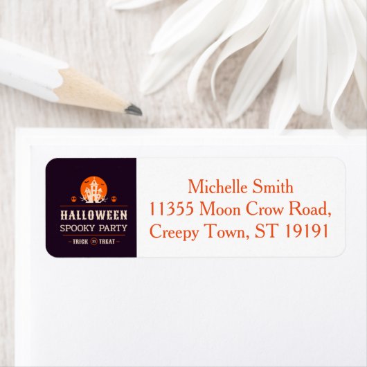 Aangepast label voor aangepaste halloween (Insitu)