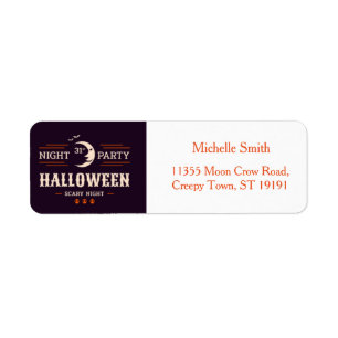 Aangepast label voor aangepaste halloween