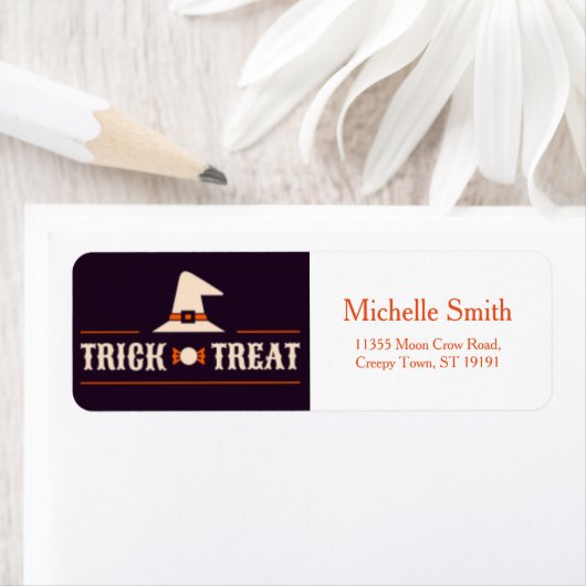 Aangepast label voor aangepaste halloween (Insitu)