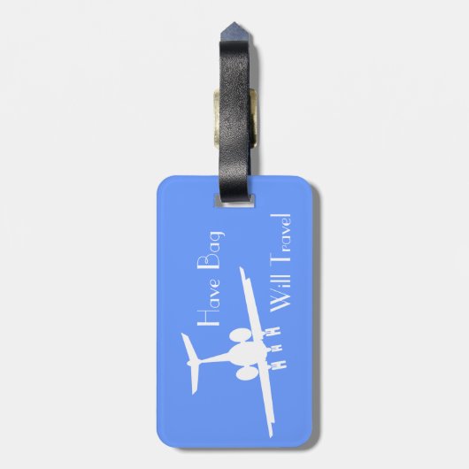 Aangepast Label voor 'Attendent Luggage Identity' Bagagelabel (Achterkant verticaal)